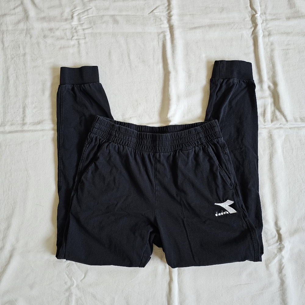 Diadora Black Jogger Pants